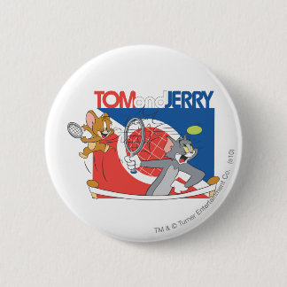 Badge Rond 5 Cm Étoiles de tennis Tom et Jerry 4