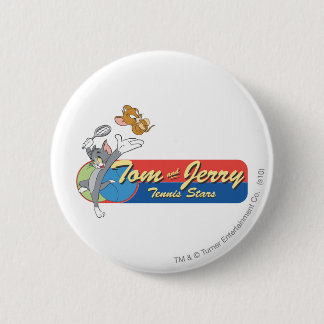 Badge Rond 5 Cm Étoiles de tennis Tom et Jerry 6