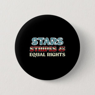 Badge Rond 5 Cm Étoiles Et Grèves Et Égalité Des Droits L'Indépend
