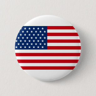 Badge Rond 5 Cm Étoiles et rayures USA