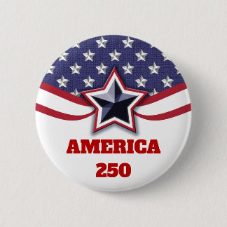 Badge Rond 5 Cm Étoiles Rayures Design Patriotique Amérique 250