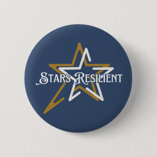 Badge Rond 5 Cm Étoiles Résilientes - Boutons