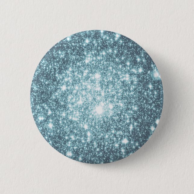 Badge Rond 5 Cm Étoiles sarcelles (Devant)