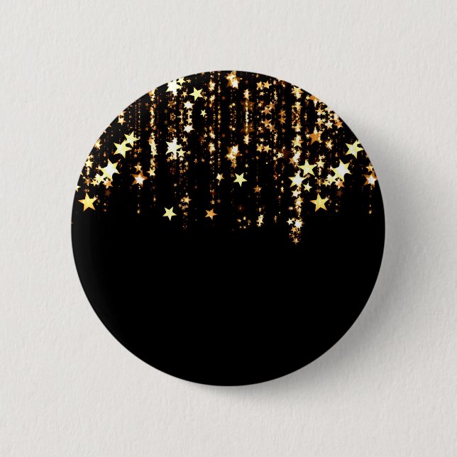 Badge Rond 5 Cm étoiles tombantes (Devant)