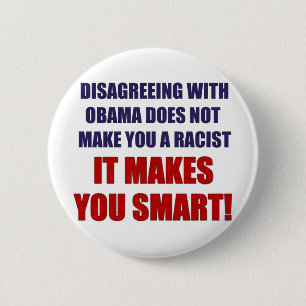 Badge Rond 5 Cm Être en désaccord avec Obama