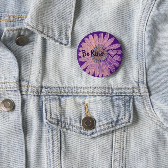 Badge Rond 5 Cm Être gentil (En situation)