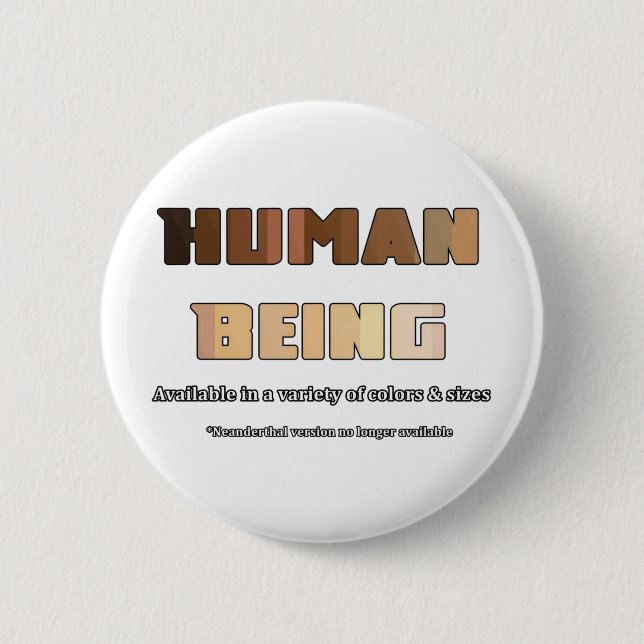 Badge Rond 5 Cm Être humain (Devant)