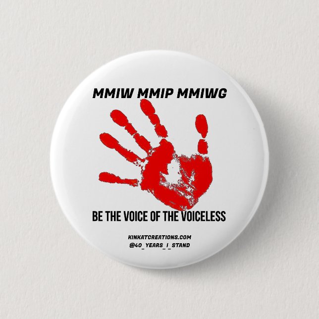 Badge Rond 5 Cm Être la voix des sans-voix (Devant)