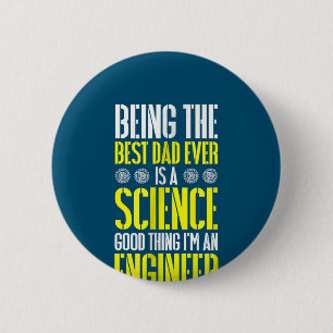Badge Rond 5 Cm Être Le Meilleur Père Jamais Est Un Ingénieur Scie