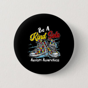 Badge Rond 5 Cm Être Une Sensibilisation sur l'autisme Sole Genre 