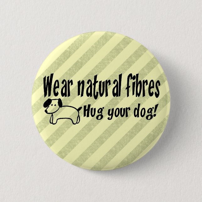 Badge Rond 5 Cm Étreintes de chien (Devant)