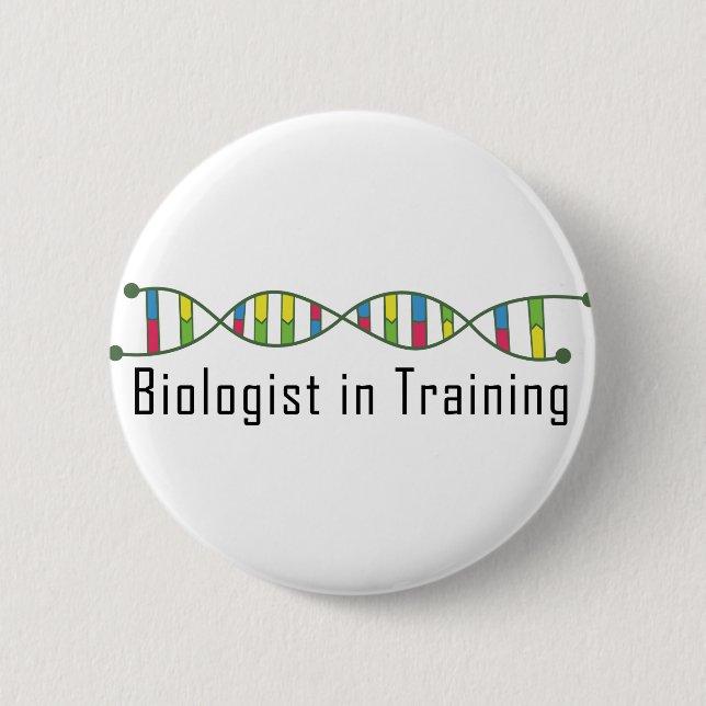 Badge Rond 5 Cm Étudiant de biologie (Devant)
