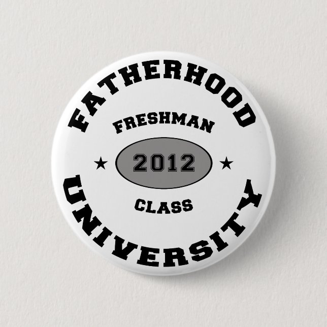 Badge Rond 5 Cm Étudiant de première année 2012 de paternité (Devant)