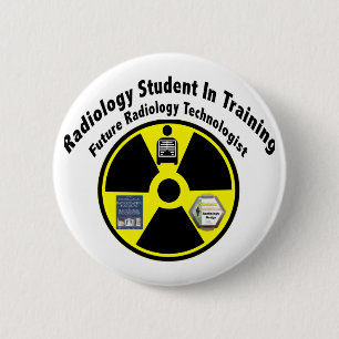 Badge Rond 5 Cm Étudiant de radiologie dans la formation