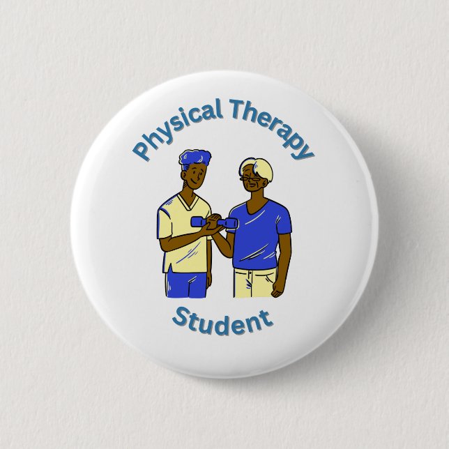 Badge Rond 5 Cm Étudiant en physiothérapie (Devant)
