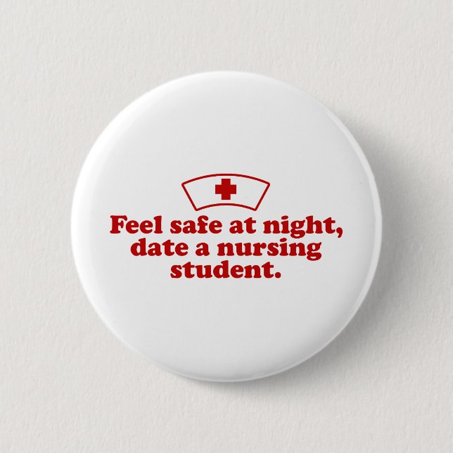 Badge Rond 5 Cm Étudiant en soins infirmiers (Devant)