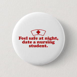 Badge Rond 5 Cm Étudiant en soins infirmiers