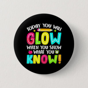 Badge Rond 5 Cm Étudiants Ce Que Vous Montrez Test Examen Jour