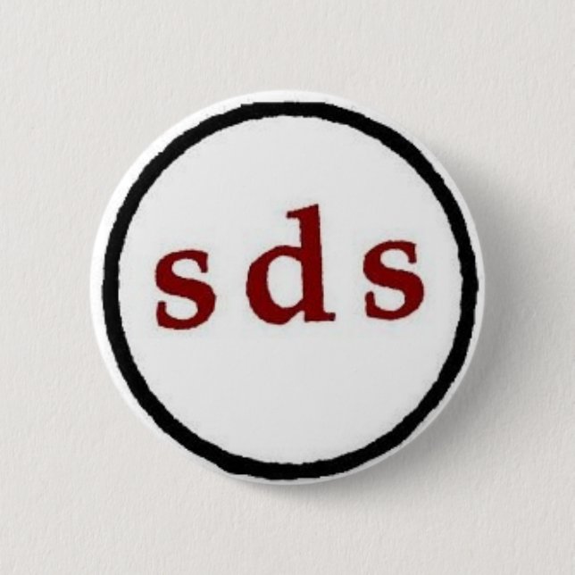 Badge Rond 5 Cm étudiants pour un bouton de société démocratique (Devant)