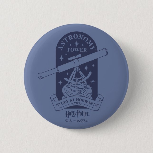 Badge Rond 5 Cm Étudiez à la tour d'astronomie HOGWARTS™ (Devant)