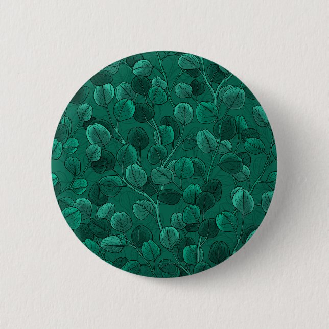 Badge Rond 5 Cm Eucalyptus vert (Devant)