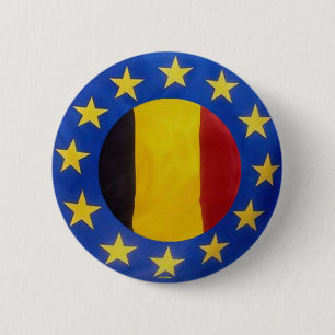 Badge Rond 5 Cm Euro 2008 - Belgique - Bouton