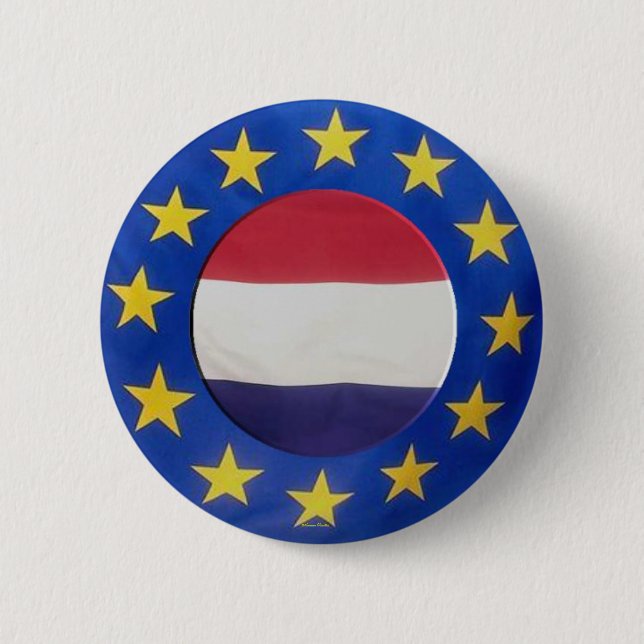 Badge Rond 5 Cm Euro 2008 - Bouton Pays-Bas (Devant)