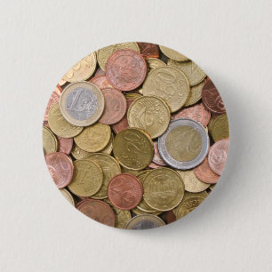 Badge Rond 5 Cm Euro Cents