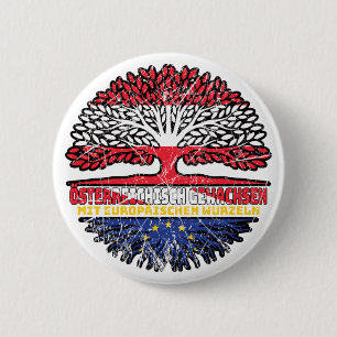 Badge Rond 5 Cm Europe Autrichien Autrichien Baum