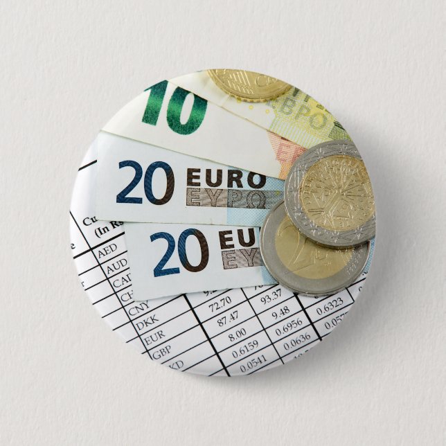 Badge Rond 5 Cm Euros (Devant)