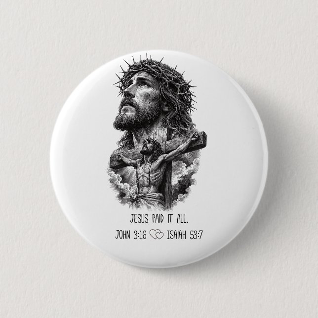 Badge Rond 5 Cm Évangile de Jésus  (Devant)