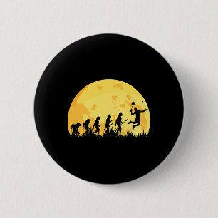 Badge Rond 5 Cm Evolution Badminton brillant Joueur Badminton Cade