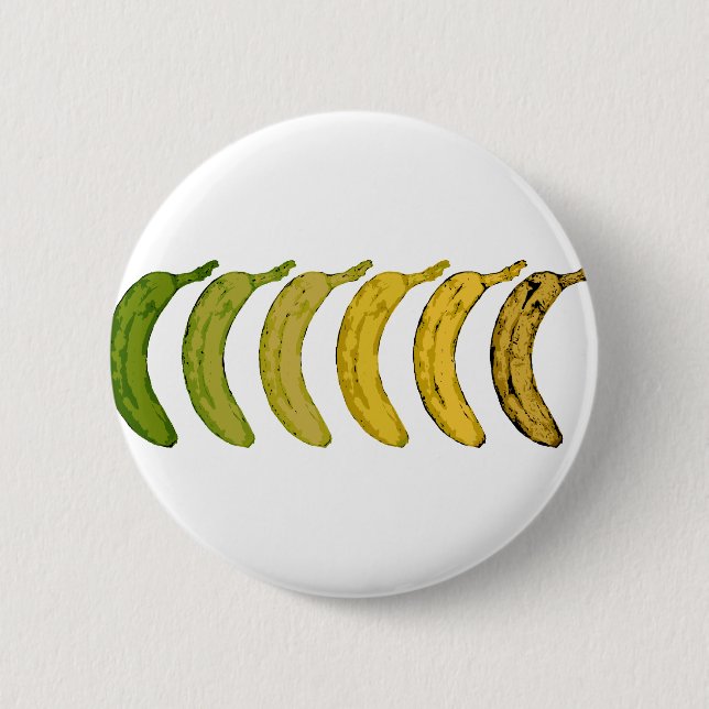 Badge Rond 5 Cm Évolution de banane (Devant)