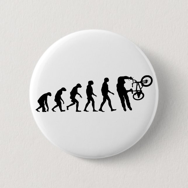 Badge Rond 5 Cm Évolution de BMX (Devant)