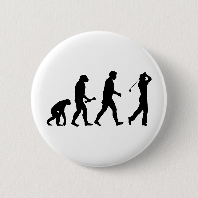 Badge Rond 5 Cm Évolution de golf (Devant)