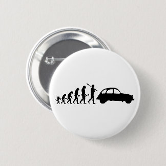 Badge Rond 5 Cm Évolution de l'oldtimer 2CV