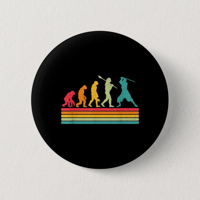 Badge Rond 5 Cm Évolution de ninja _ Arts martiaux japonais (Devant)