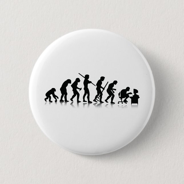 Badge Rond 5 Cm Évolution des toxicomanes informatiques (Devant)