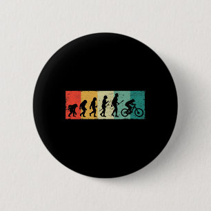 Badge Rond 5 Cm Évolution du cycliste de VTT de vélo de montagne D