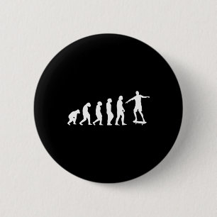Badge Rond 5 Cm Évolution du skateboard - Sport pour les amateurs
