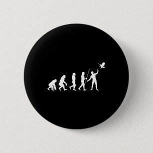 Badge Rond 5 Cm Évolution Falconer Falconer Falconry Falconry Chas