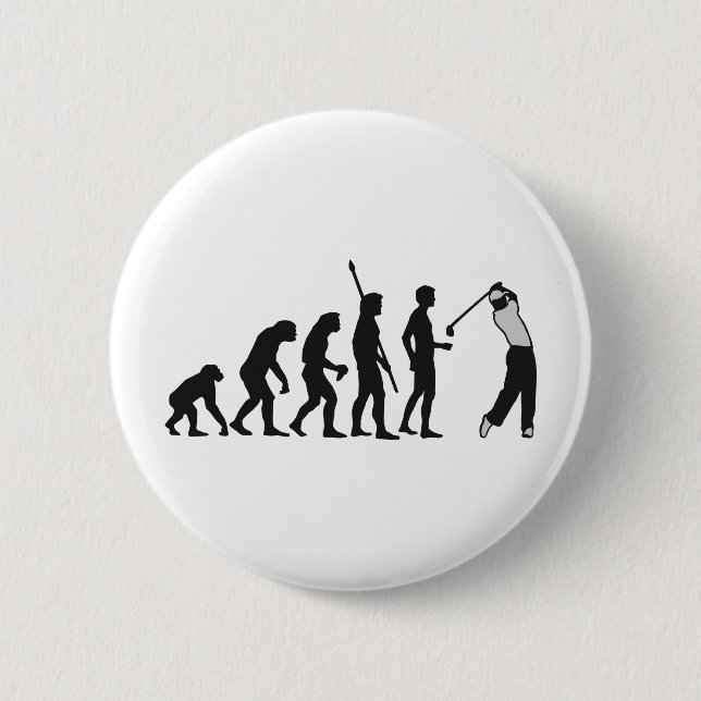 Badge Rond 5 Cm évolution golfe (Devant)