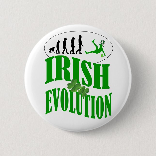 Badge Rond 5 Cm Évolution irlandaise (Devant)