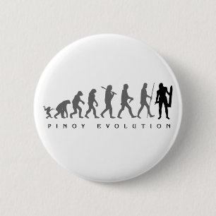 Badge Rond 5 Cm Évolution Lapu Lapu de Pinoy