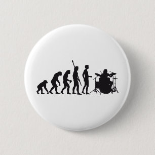 Badge Rond 5 Cm évolution plus drummer