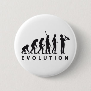 Badge Rond 5 Cm évolution saxophon