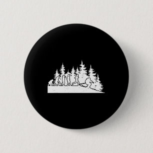 Badge Rond 5 Cm Evolution Ski de fond Sports d'hiver Bain