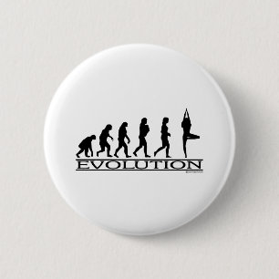 Badge Rond 5 Cm Évolution - yoga