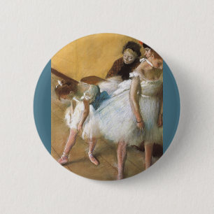 Badge Rond 5 Cm Examen de danse par Edgar Degas, Ballet Vintage