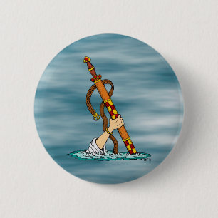 Badge Rond 5 Cm Excalibur